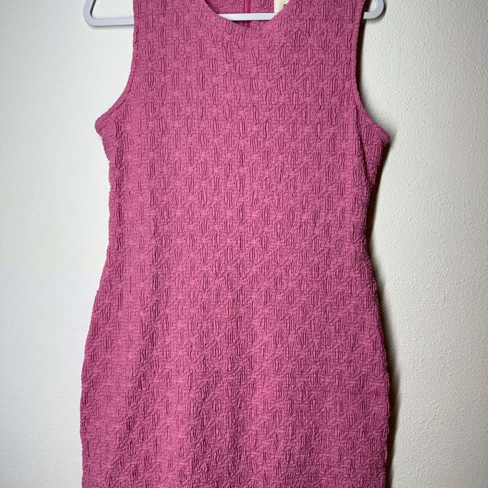 Pink Textured Women's Dress from Anthropologie
